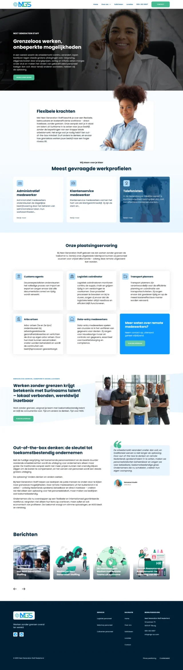 NGS Sur heeft een website laten maken bij Hamerklap