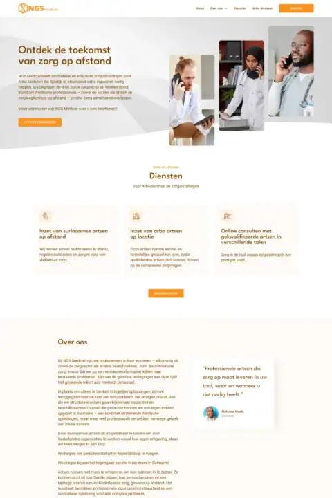 Voorbeeld website laten maken Tilburg