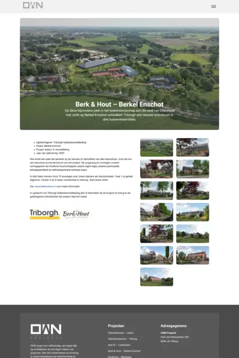 Voorbeeld website laten maken Tilburg