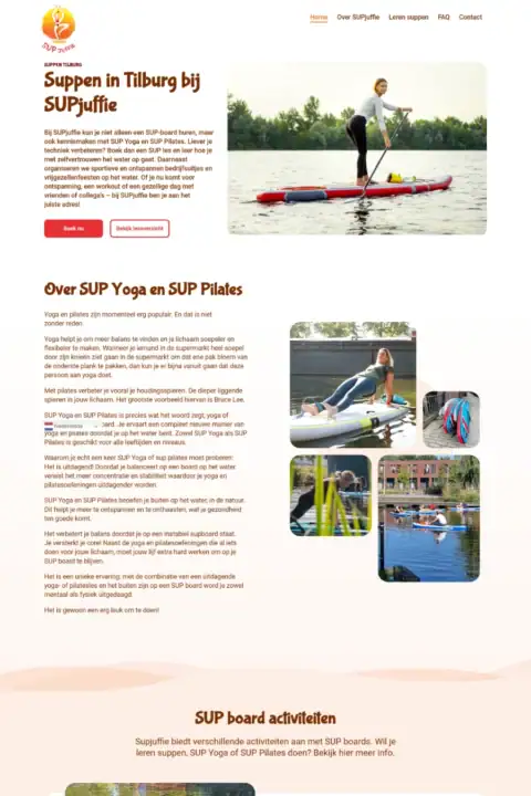 Voorbeeld website laten maken Tilburg