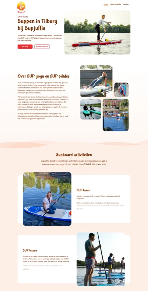 Supjuffie heeft een website laten maken bij Hamerklap