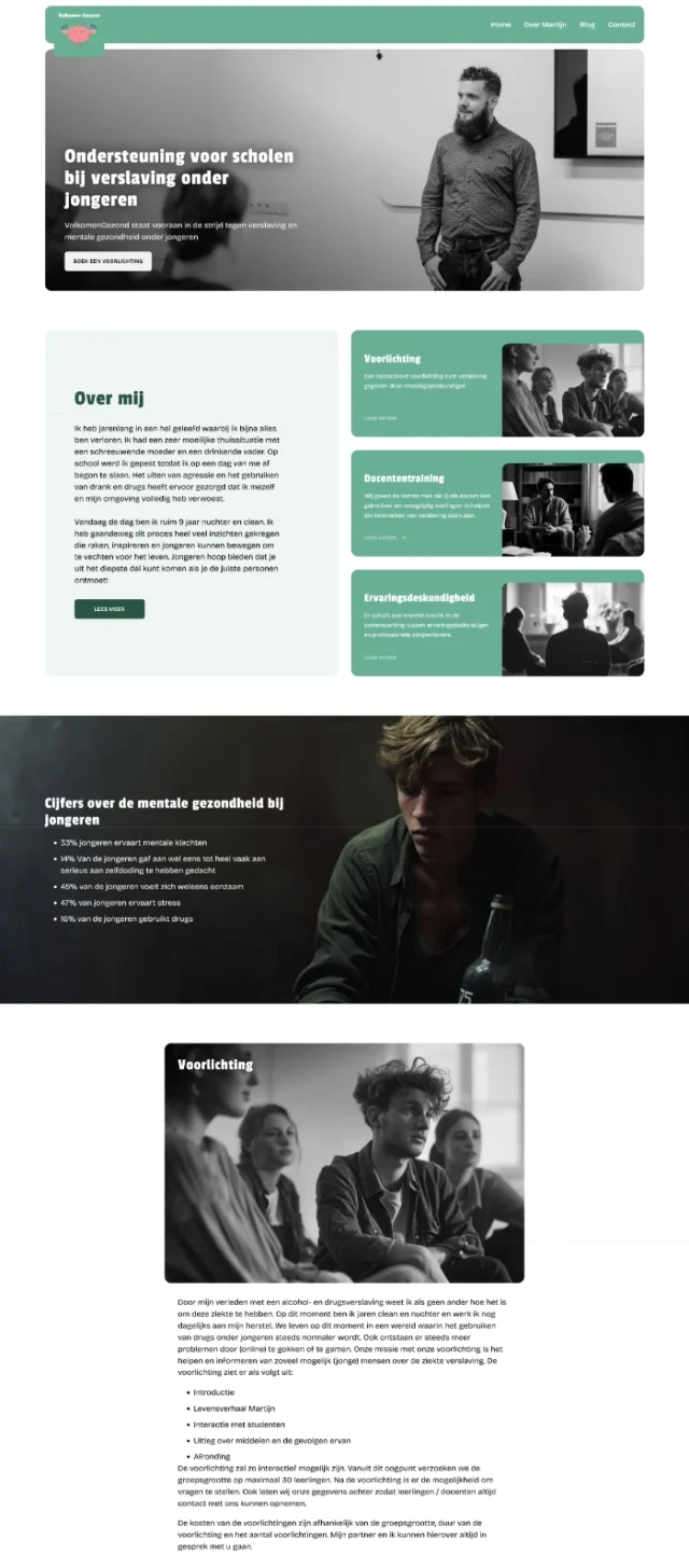 VolkomenGezond heeft een website laten maken bij Hamerklap